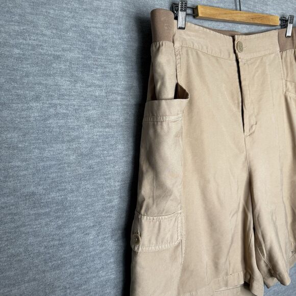 Soft Surroundings Bayside Cargo Shorts Plus Size 1X Taupe Khaki‎ Tan New 5FT00 - Picture 4 of 11
